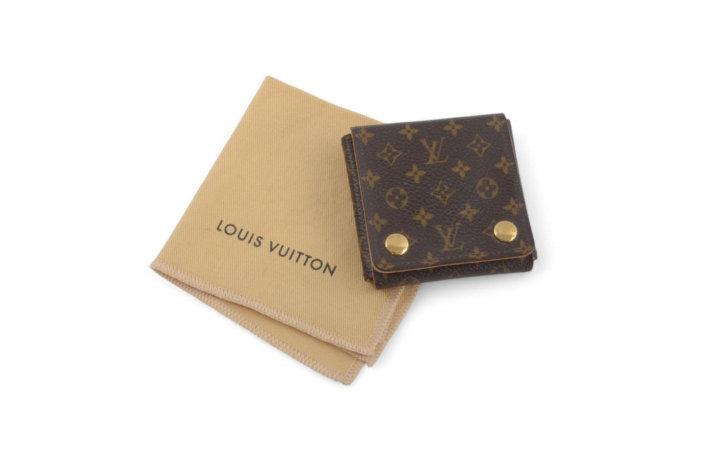 Louis Vuitton Jewelry Travel Case Pouch Vintage Monogram Designer Classic Authentic