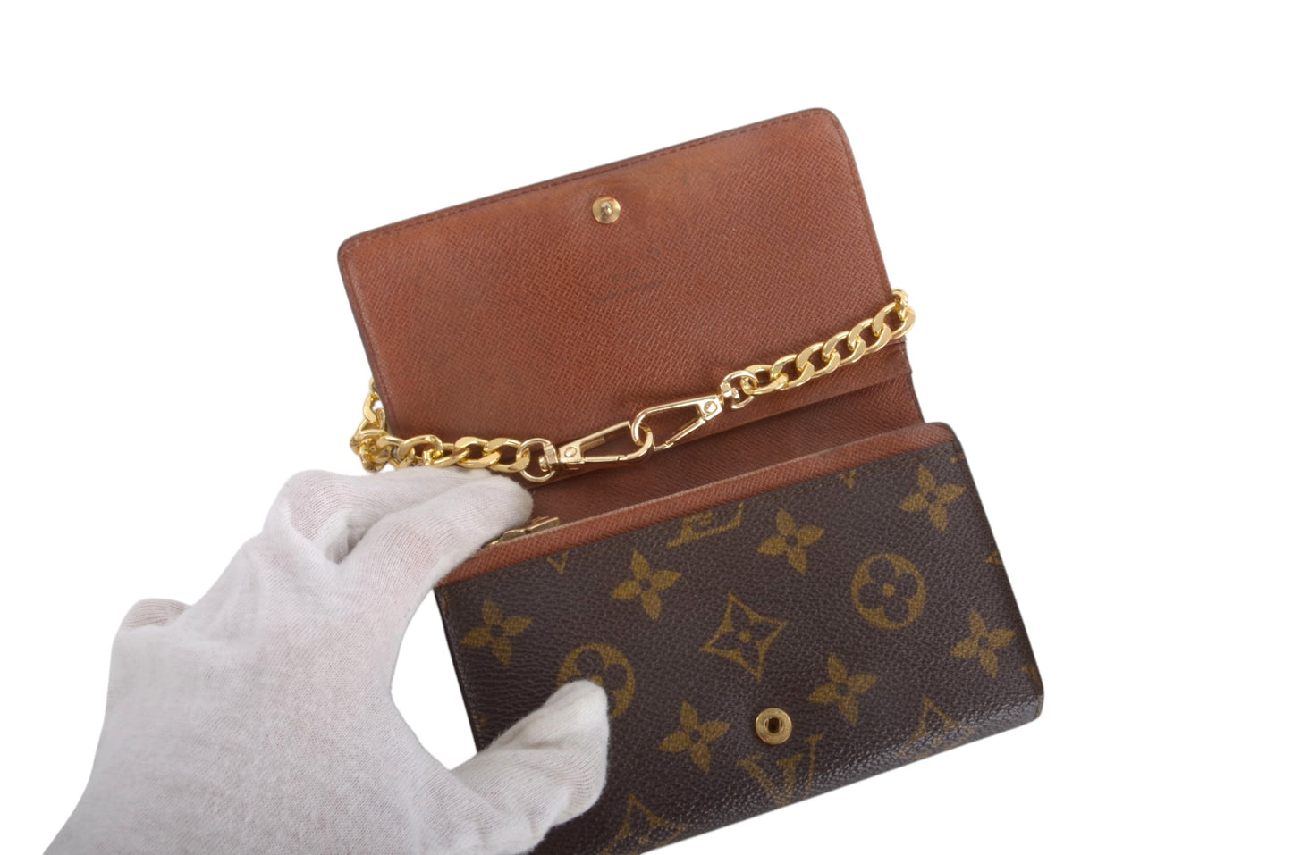 Louis Vuitton Wallet Monogram Canvas Vintage Cardholder Designer Classic