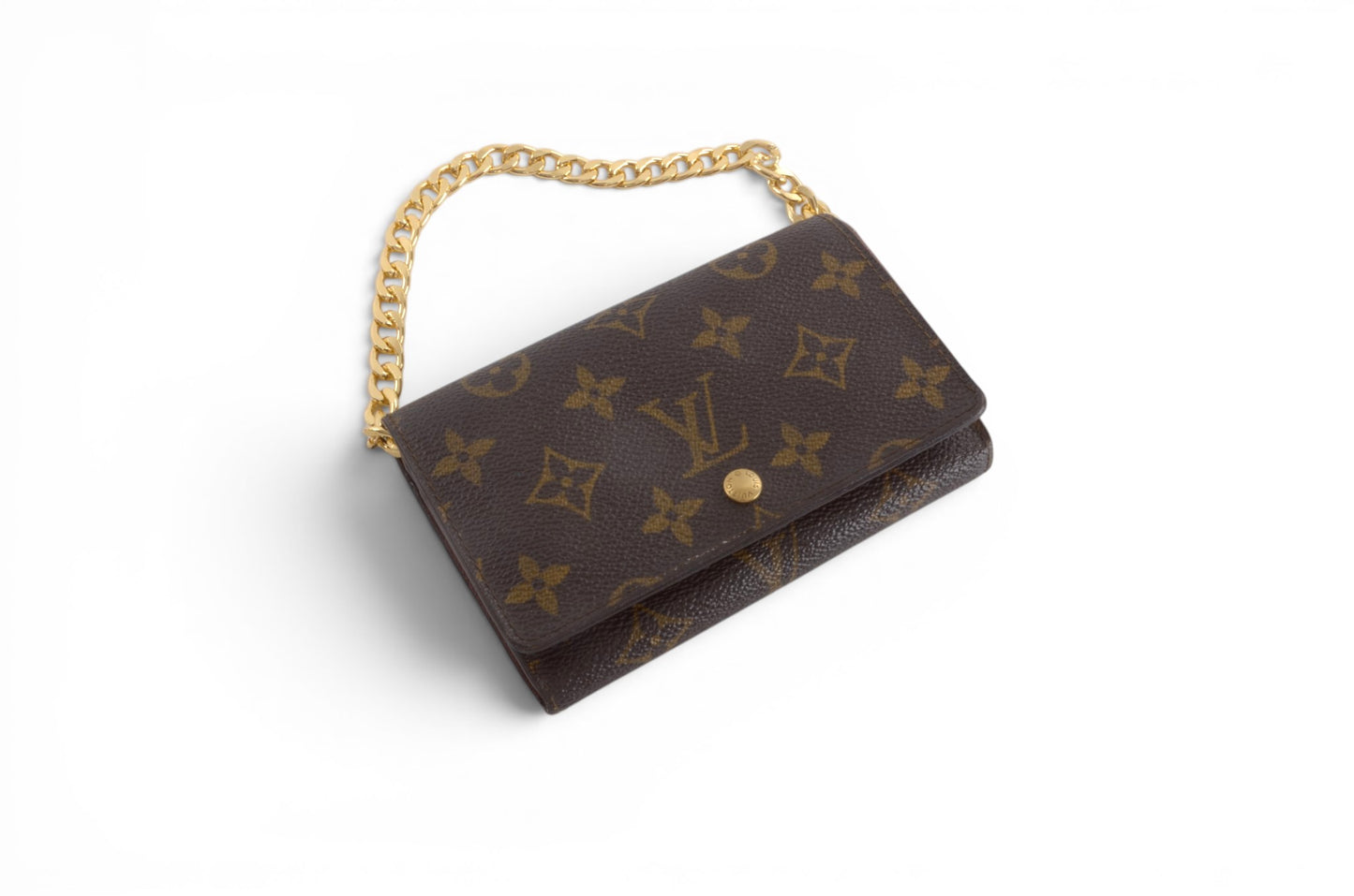 Louis Vuitton Wallet Monogram Canvas Vintage Cardholder Designer Classic