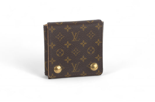 Louis Vuitton Jewelry Travel Case Pouch Vintage Monogram Designer Classic Authentic