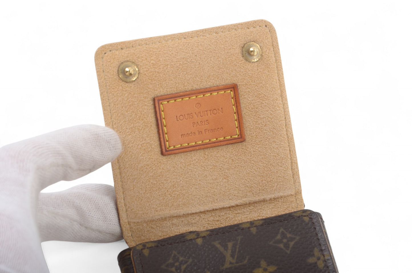 Louis Vuitton Jewelry Travel Case Pouch Vintage Monogram Designer Classic Authentic