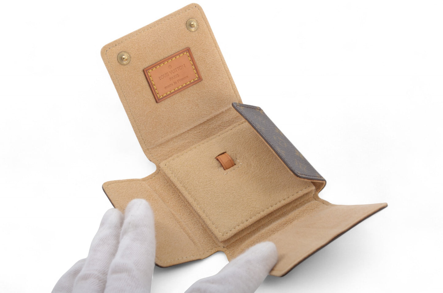 Louis Vuitton Jewelry Travel Case Pouch Vintage Monogram Designer Classic Authentic