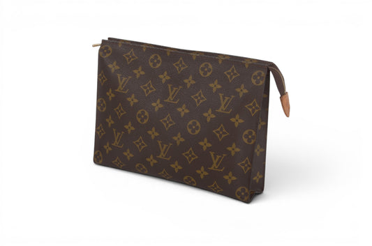 Louis Vuitton Pouch Toilette 26 Pouch Clutch Makeup Toilet Bag Monogram Vintage