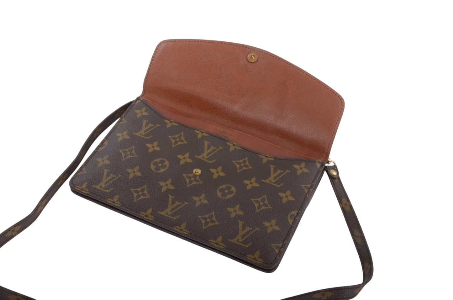 Louis Vuitton Double Rabat Vintage Shoulder Crossbody Bag Clutch Monogram Designer Classic