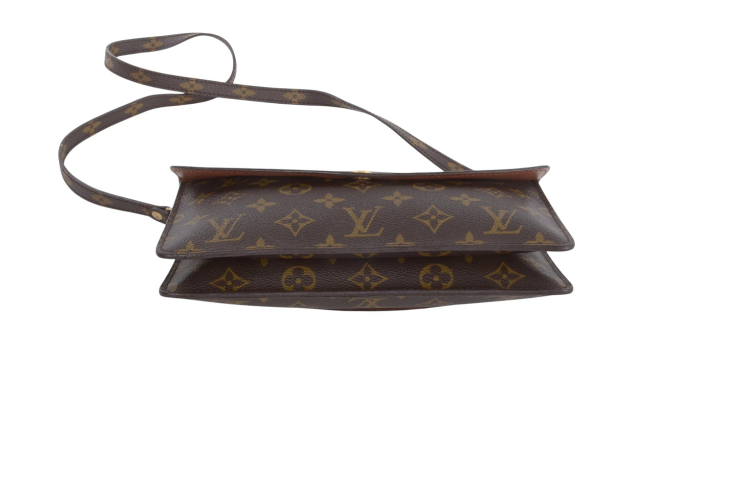 Louis Vuitton Double Rabat Vintage Shoulder Crossbody Bag Clutch Monogram Designer Classic
