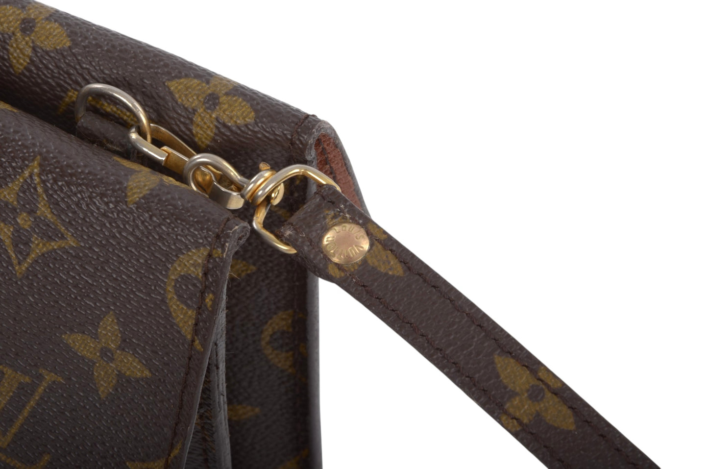 Louis Vuitton Double Rabat Vintage Shoulder Crossbody Bag Clutch Monogram Designer Classic
