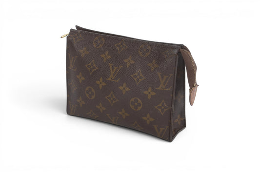 Louis Vuitton Pouch Toilette 19 Clutch Makeup Toilet Bag Monogram Vintage