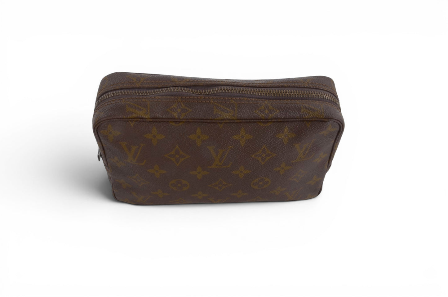 Louis Vuitton Trousse 23 Pouch Clutch Makeup Toilet Bag Monogram Vintage Designer Classic