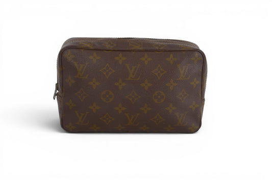 Louis Vuitton Trousse 23 Pouch Clutch Makeup Toilet Bag Monogram Vintage Designer Classic
