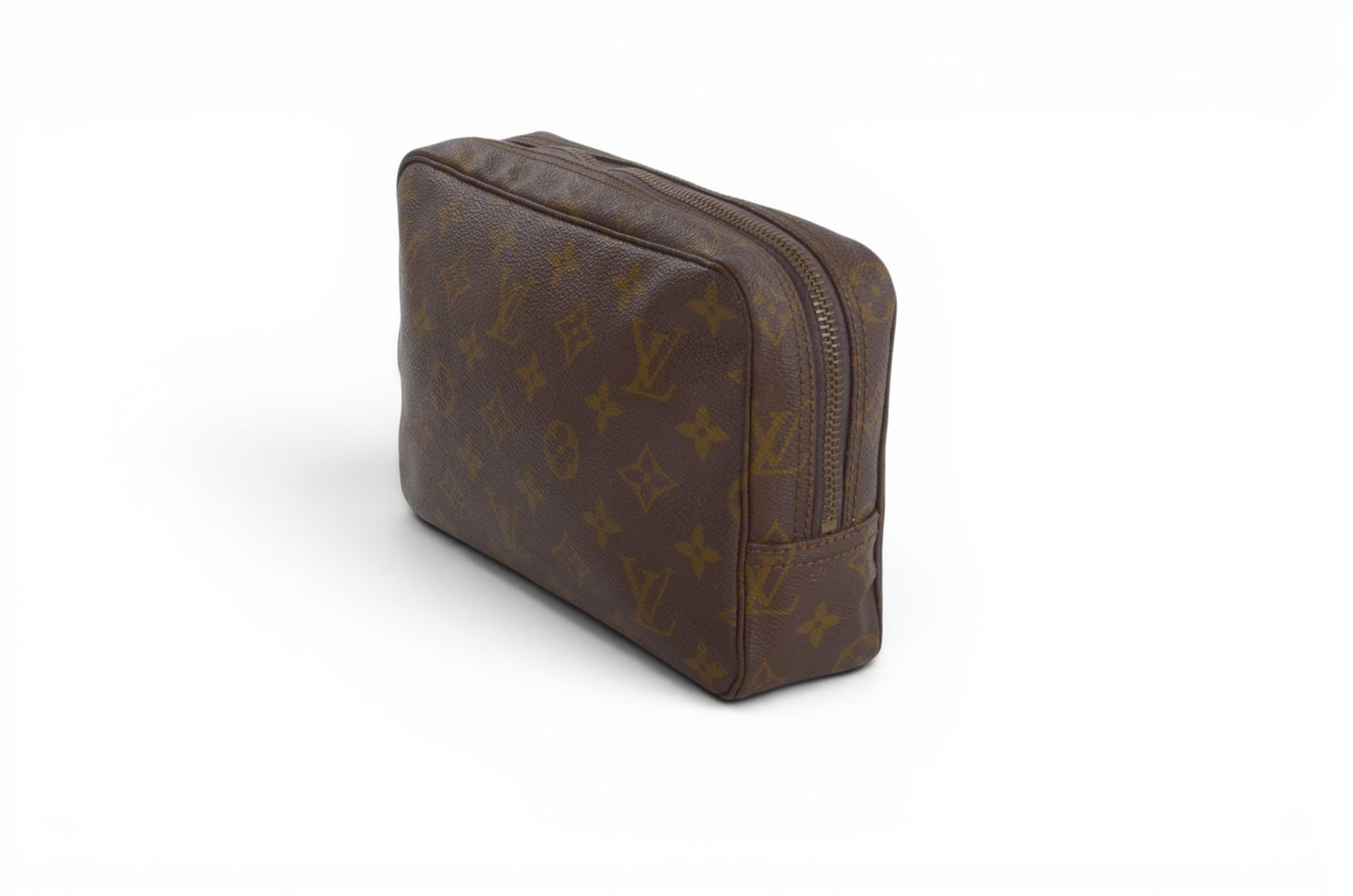 Louis Vuitton Trousse 23 Pouch Clutch Makeup Toilet Bag Monogram Vintage Designer Classic