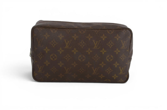 Louis Vuitton Trousse 28 Pouch Clutch Makeup Toilet Bag Monogram Vintage Designer Classic