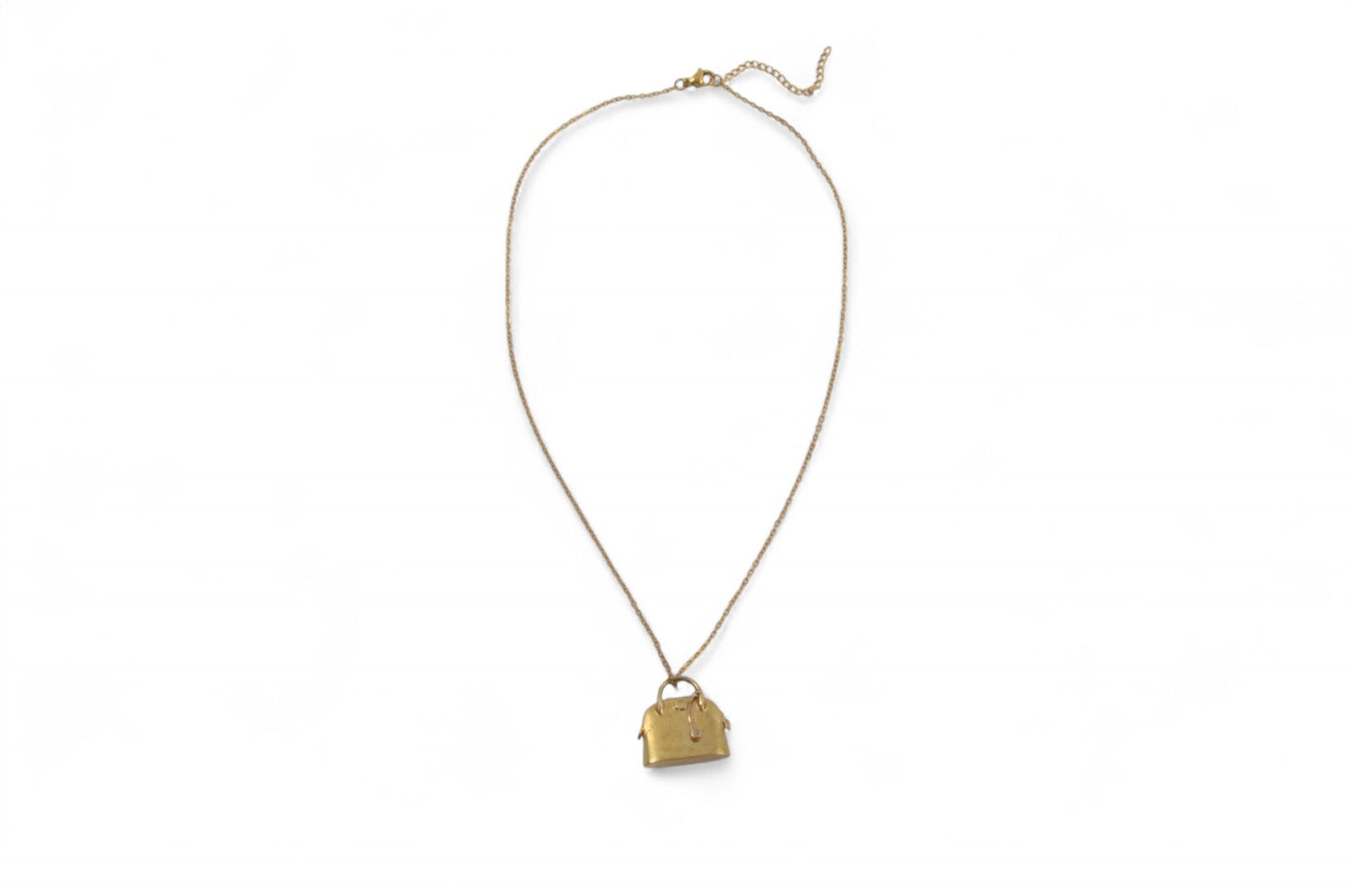 Hermès Vintage Bolide Pendant Necklace Gold Plated Statement Designer Classic Jewelry