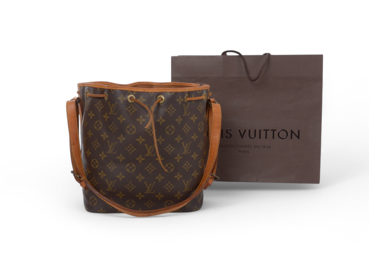 Louis Vuitton Monogram Vintage Petite Noe Shoulder Bag Leather
