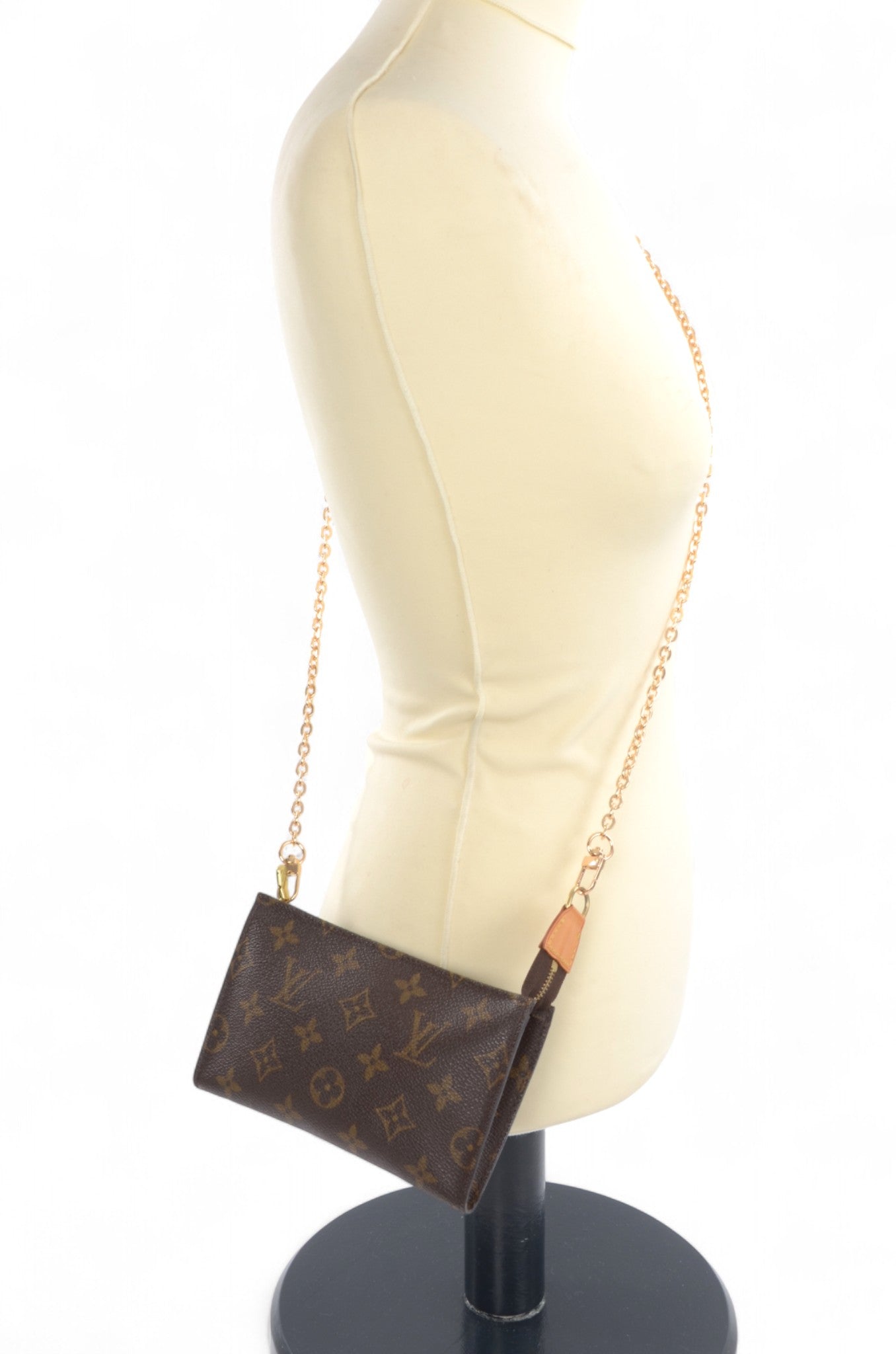 Louis Vuitton Pochette Toilette 17 Pouch Clutch Makeup Toilet Bag Monogram Vintage Crossbody Designer Classic