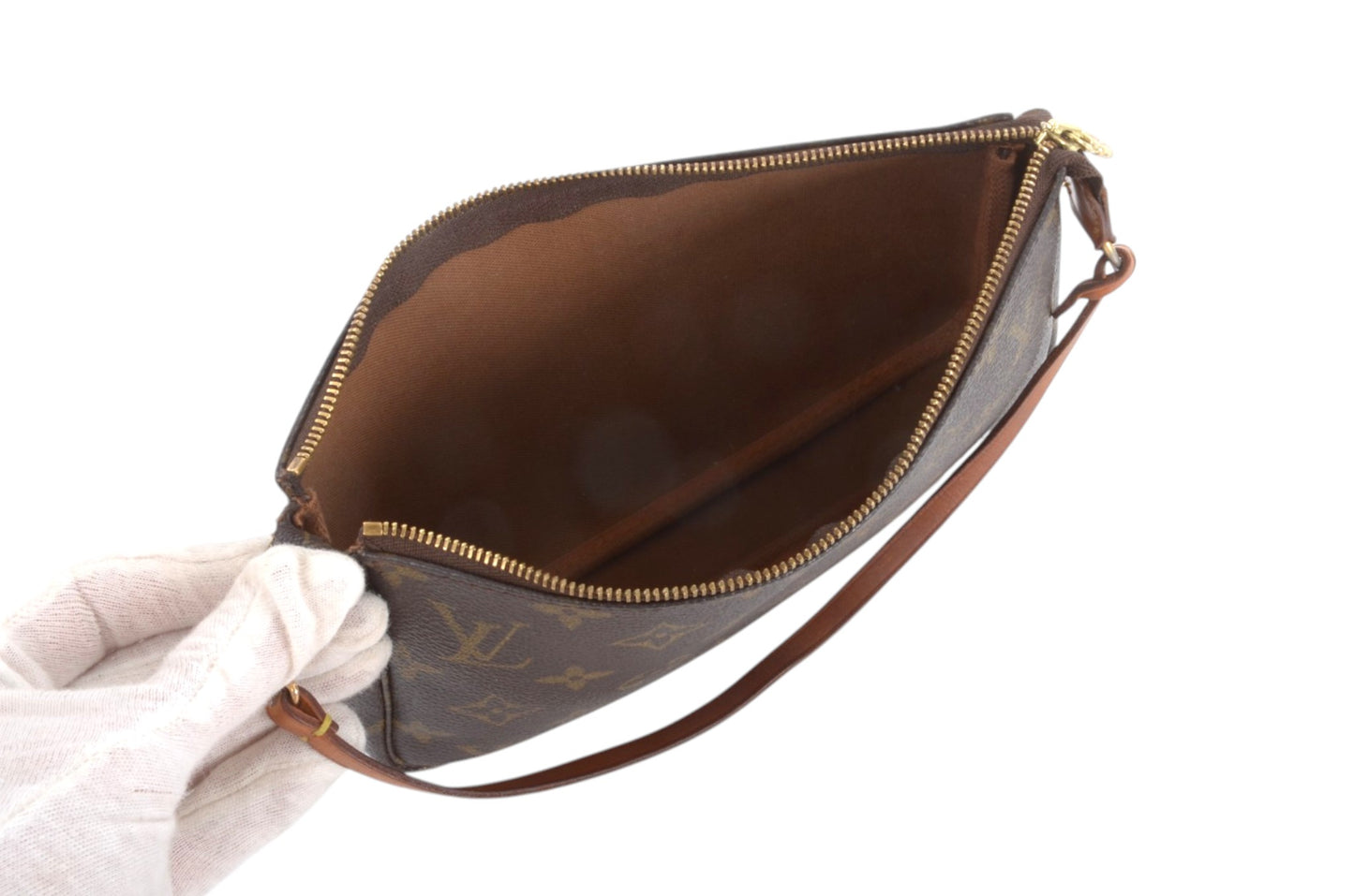 Louis Vuitton Pochette Accessories Pouch Monogram Canvas Shoulder Bag Handbag Vintage Designer Classic