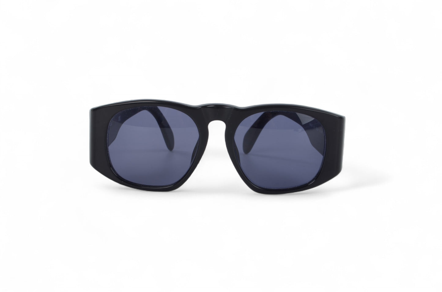 Chanel CC Logo Oversize Black Vintage Sunglasses Glasses Designer Classic Authentic