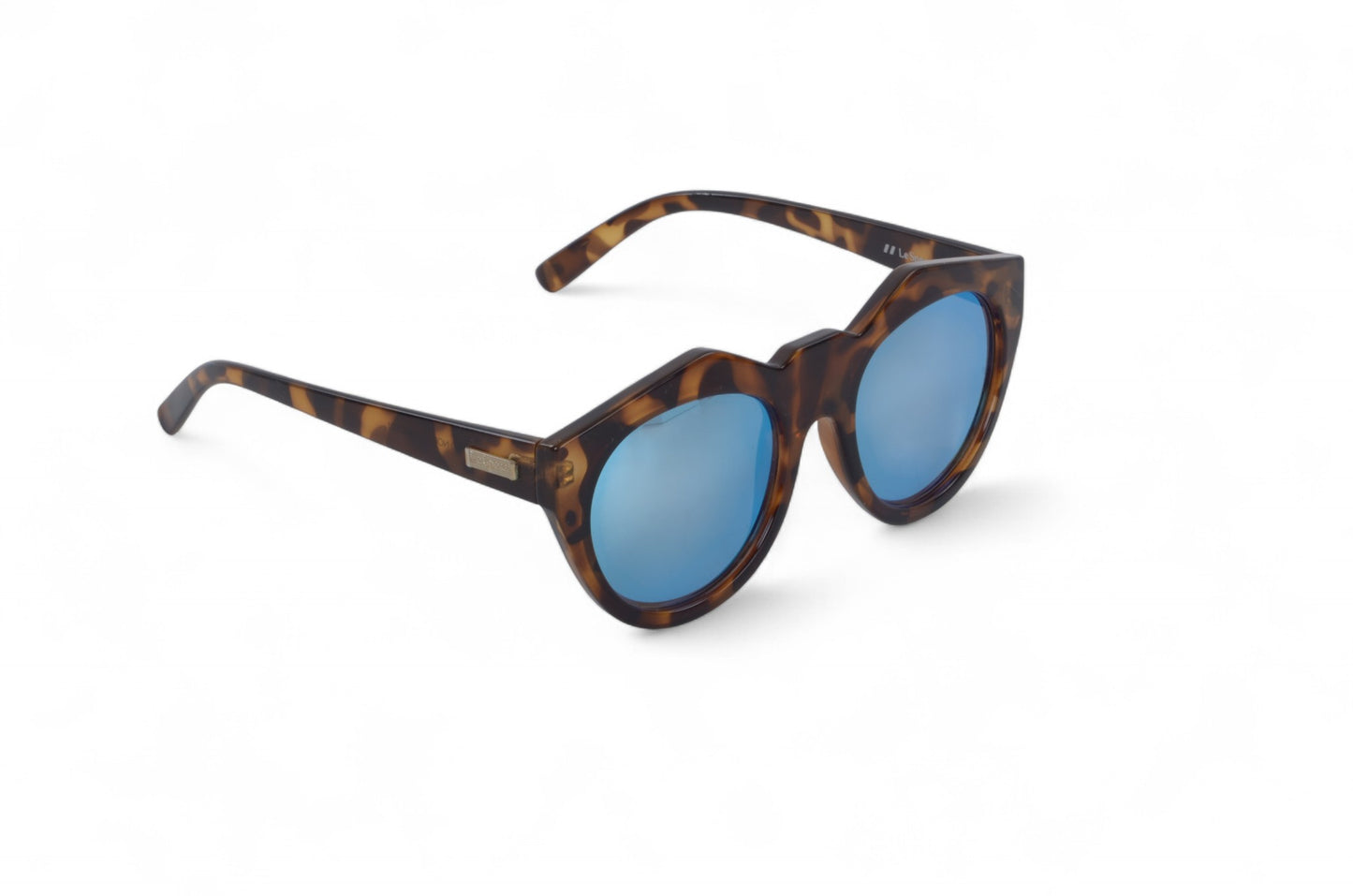 Le Specs Neo Noir Tortoise Oversize Sunglasses Brown Blue Glasses Designer Classic