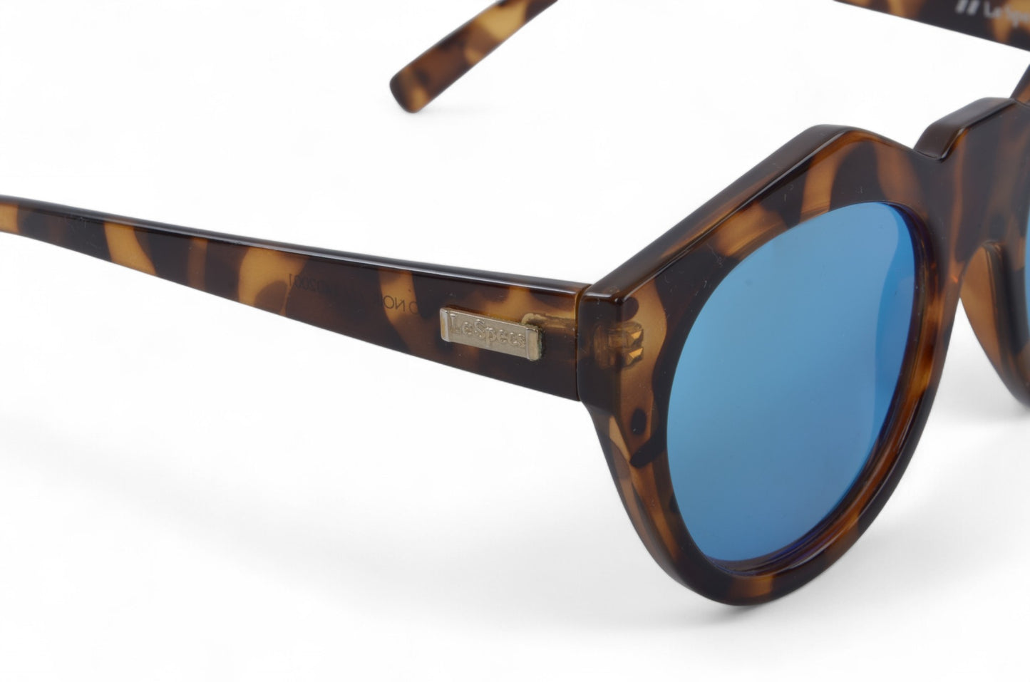 Le Specs Neo Noir Tortoise Oversize Sunglasses Brown Blue Glasses Designer Classic