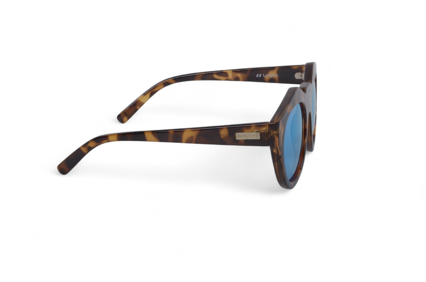 Le Specs Neo Noir Tortoise Oversize Sunglasses Brown Blue Glasses Designer Classic