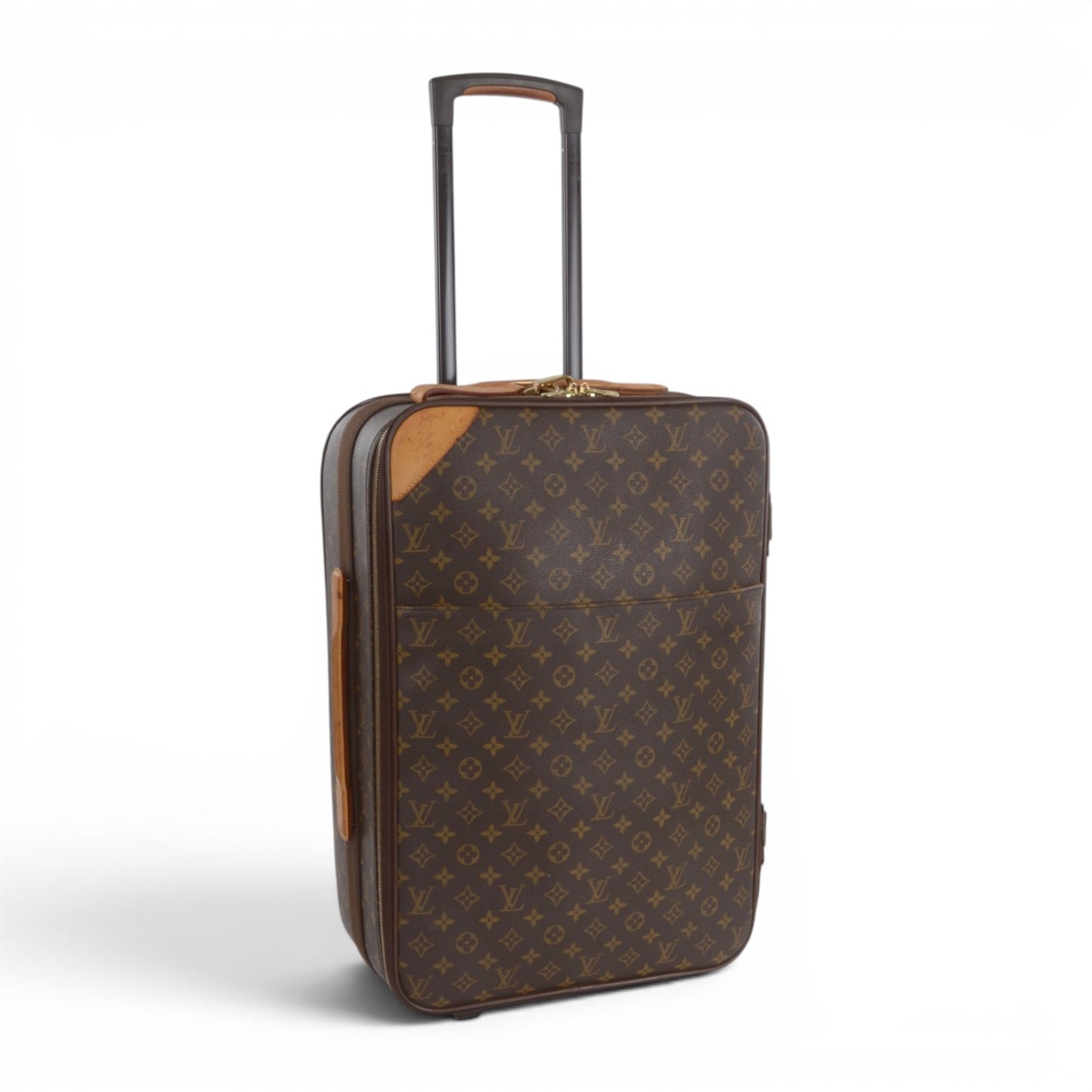 Louis Vuitton Pegase 55 Suitcase Travel Trolley Monogram Canvas Cabin Bag Weekend Designer Classic