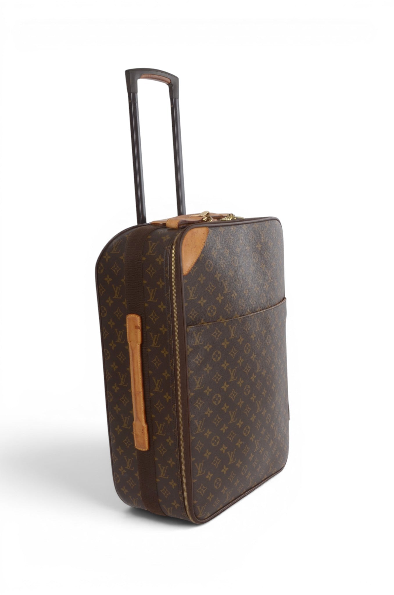 Louis Vuitton Pegase 55 Suitcase Travel Trolley Monogram Canvas Cabin Bag Weekend Designer Classic