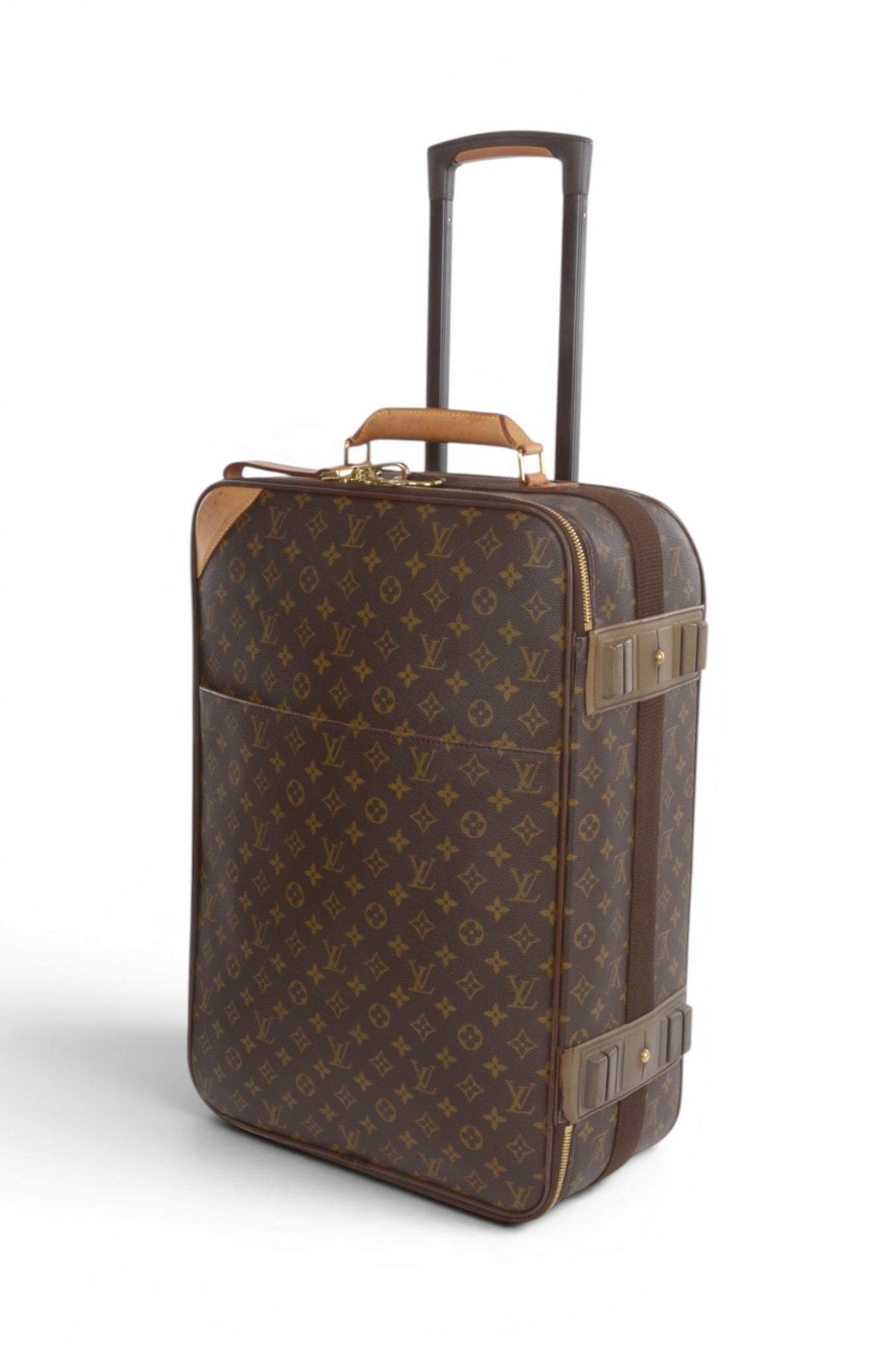 Louis Vuitton Pegase 55 Suitcase Travel Trolley Monogram Canvas Cabin Bag Weekend Designer Classic