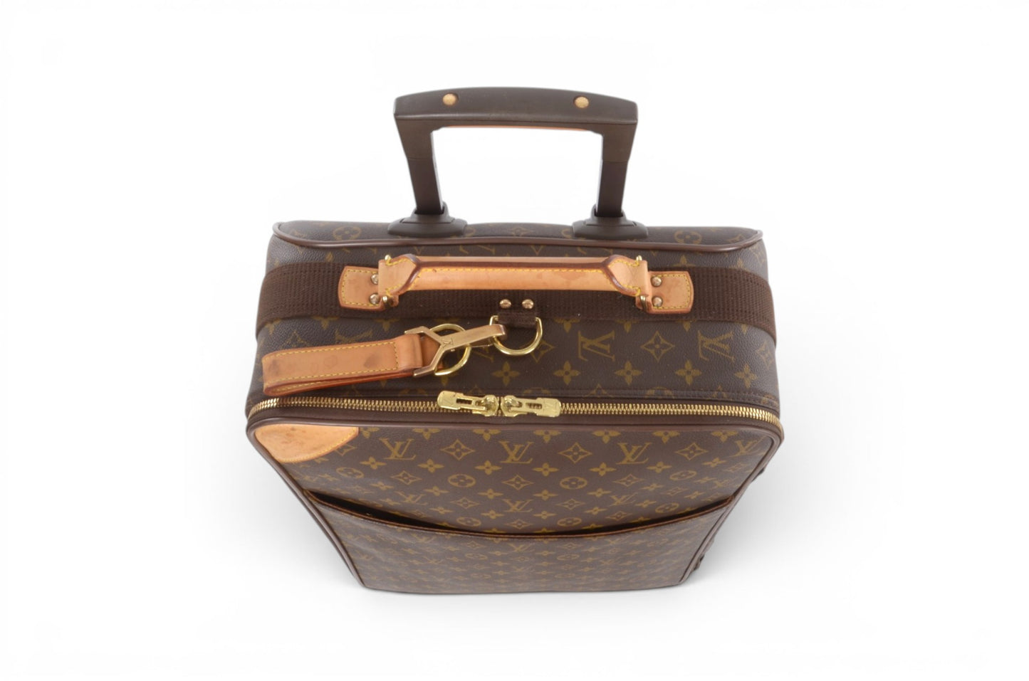Louis Vuitton Pegase 55 Suitcase Travel Trolley Monogram Canvas Cabin Bag Weekend Designer Classic