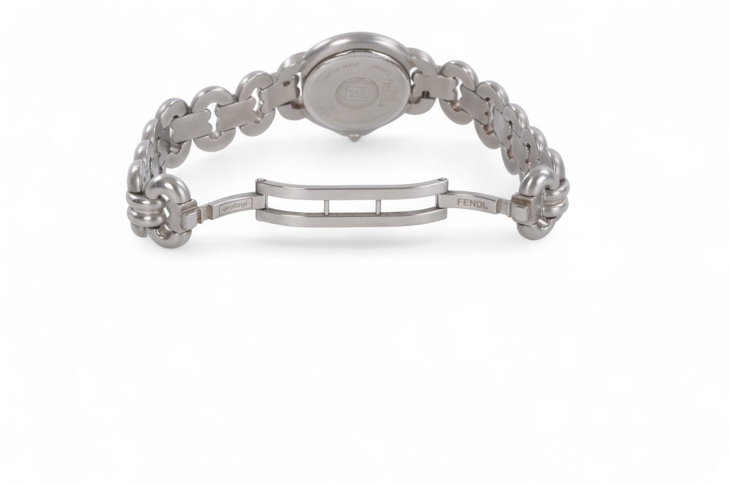 Fendi Women's Watch 1600L Quartz Wristwatch Dial Silver Ladies Designer Classic Authentic