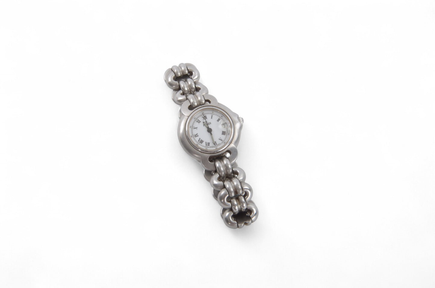 Fendi Women's Watch 1600L Quartz Wristwatch Dial Silver Ladies Designer Classic Authentic