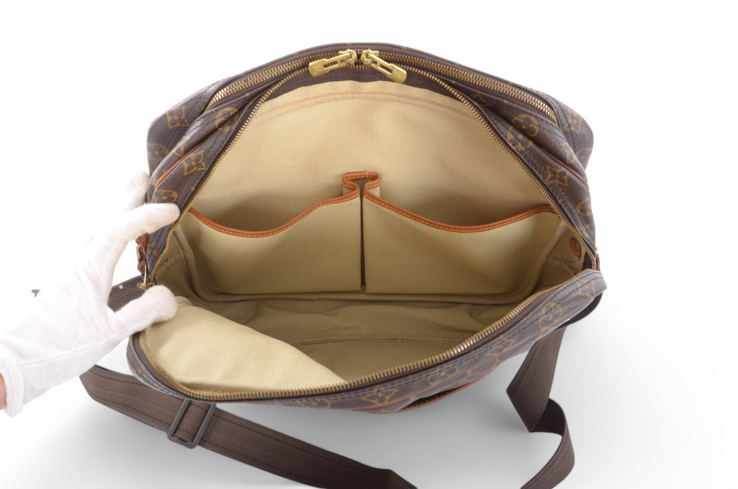 Louis Vuitton Reporter GM Monogram Vintage Crossbody Shoulder Bag Leather