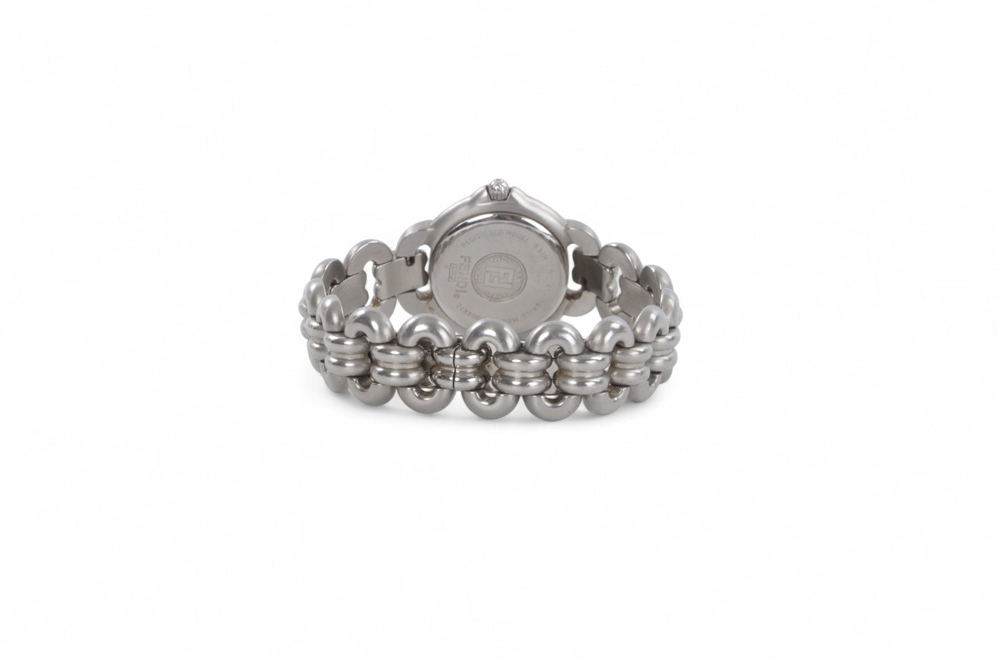 Fendi Women's Watch 1600L Quartz Wristwatch Dial Silver Ladies Designer Classic Authentic