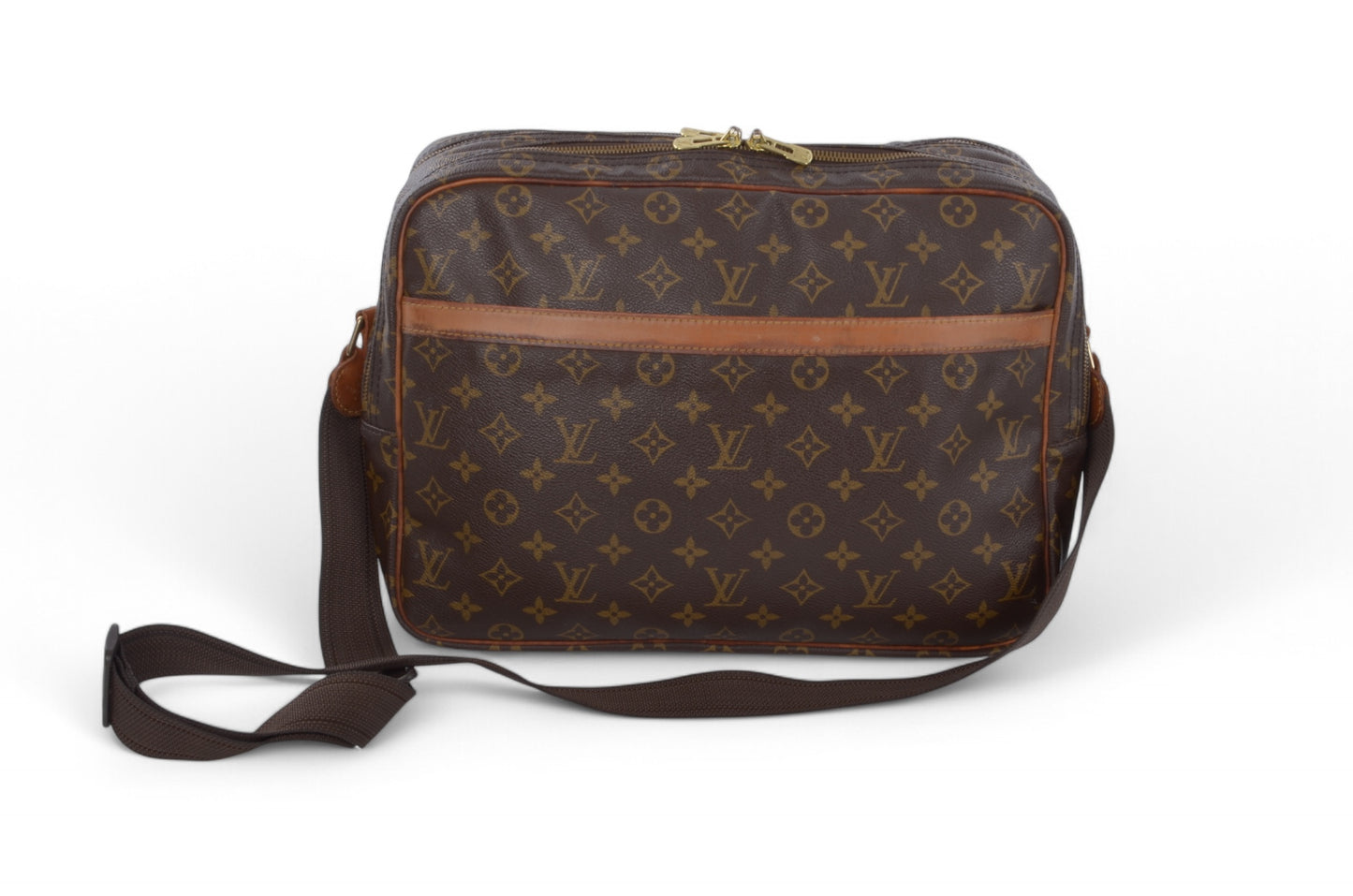 Louis Vuitton Reporter GM Monogram Vintage Crossbody Shoulder Bag Leather