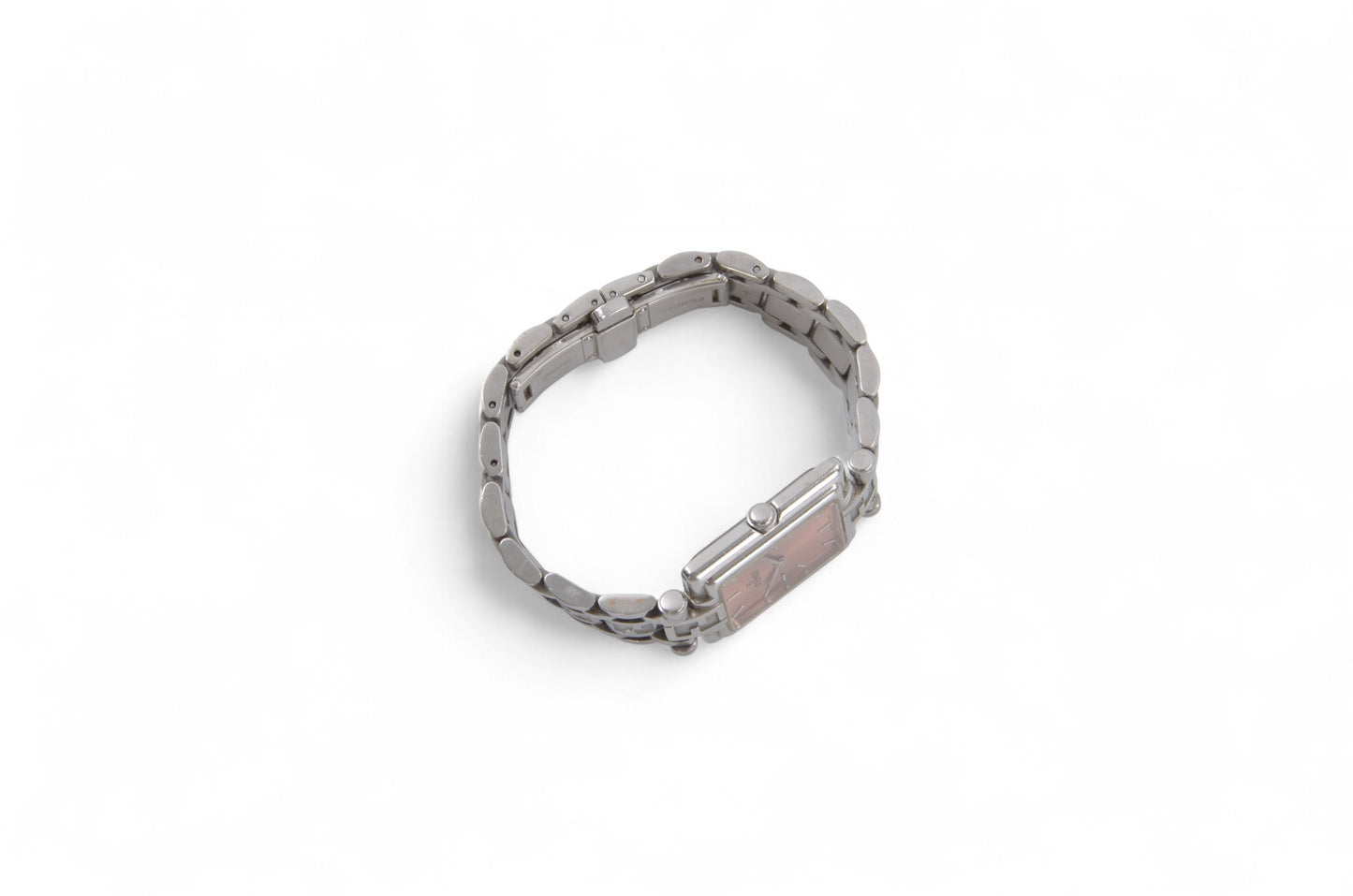 Fendi Women's Watch 710L Quartz Wristwatch Pink Dial Silver Ladies Designer Classic Authentic