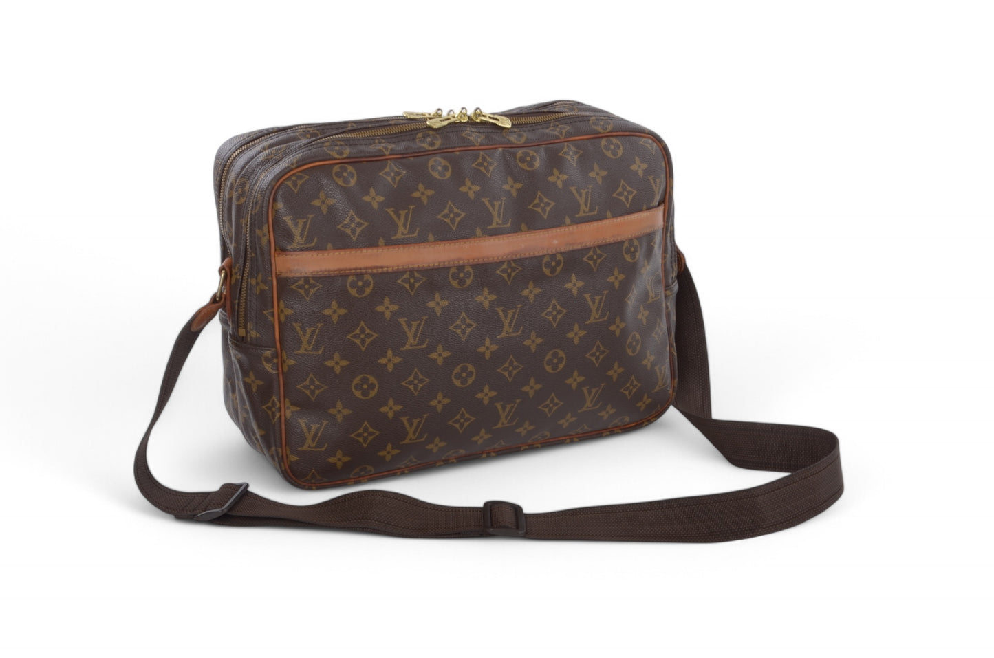 Louis Vuitton Reporter GM Monogram Vintage Crossbody Shoulder Bag Leather