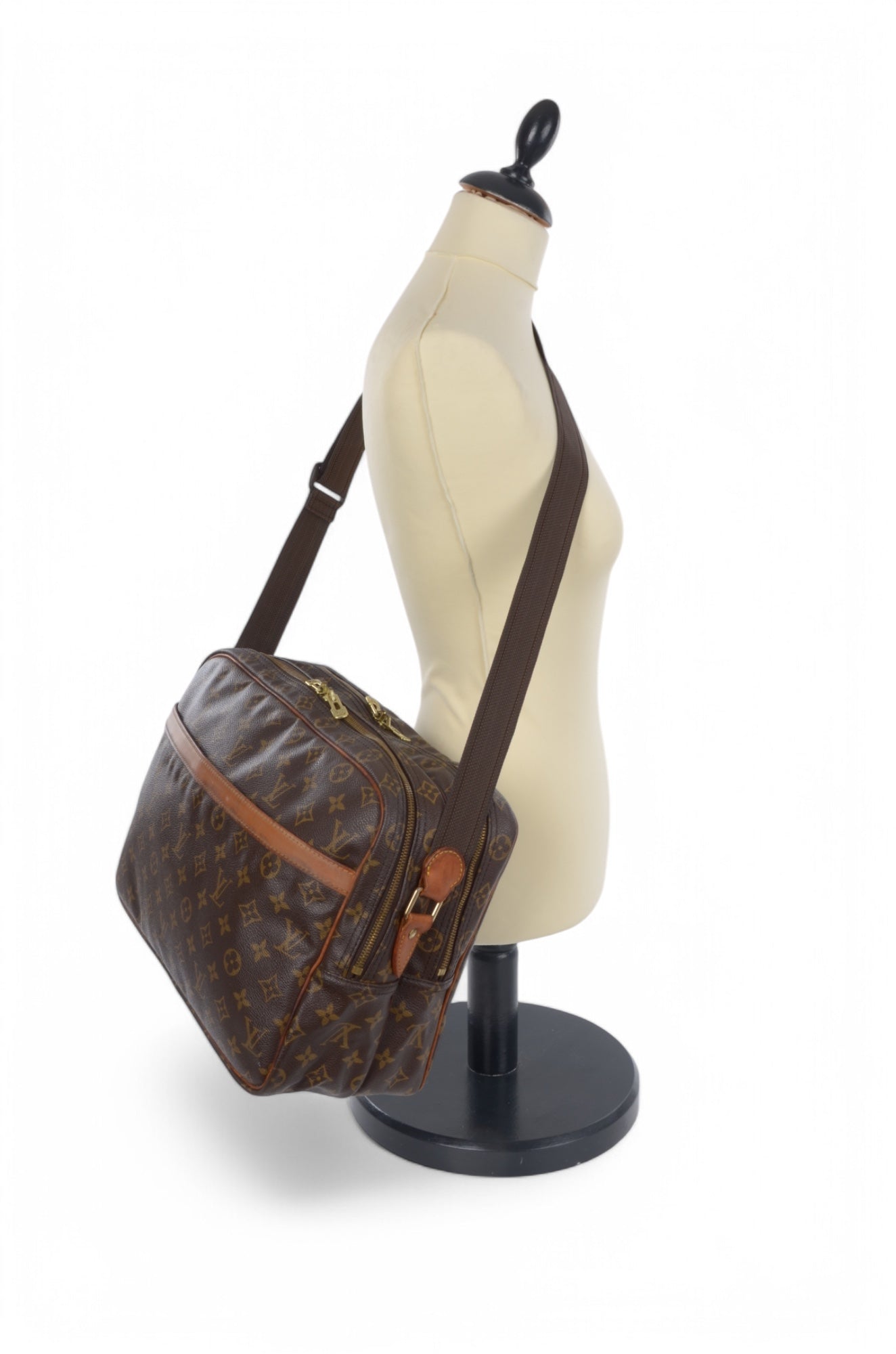Louis Vuitton Reporter GM Monogram Vintage Crossbody Shoulder Bag Leather