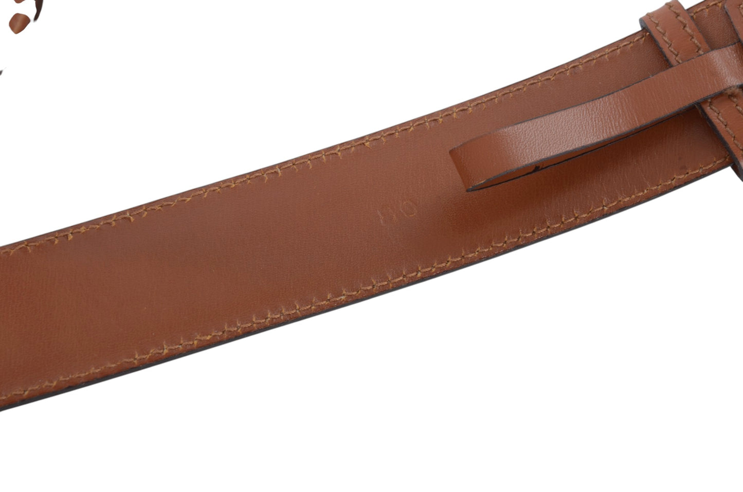 Celine Vintage Leather Belt Circle Star Ball Hardware Women's Brown Gold Buckle Designer Classic