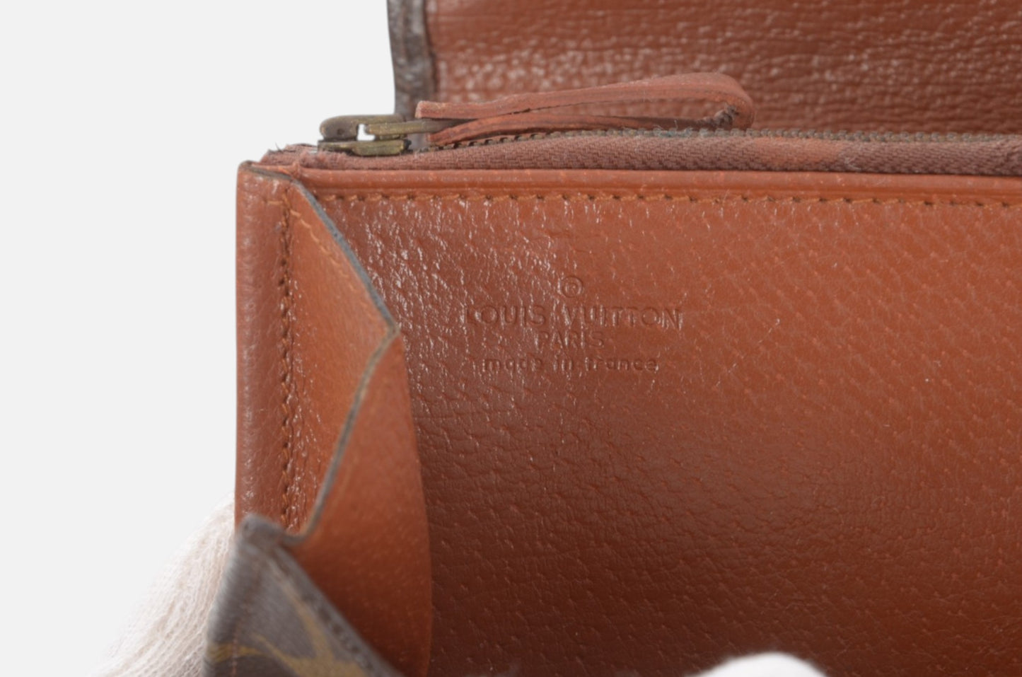 Louis Vuitton Pochette Porte-monnaie Monogram Wallet Vintage Leather Canvas Brown Crossbody Bag Designer Classic Authentic