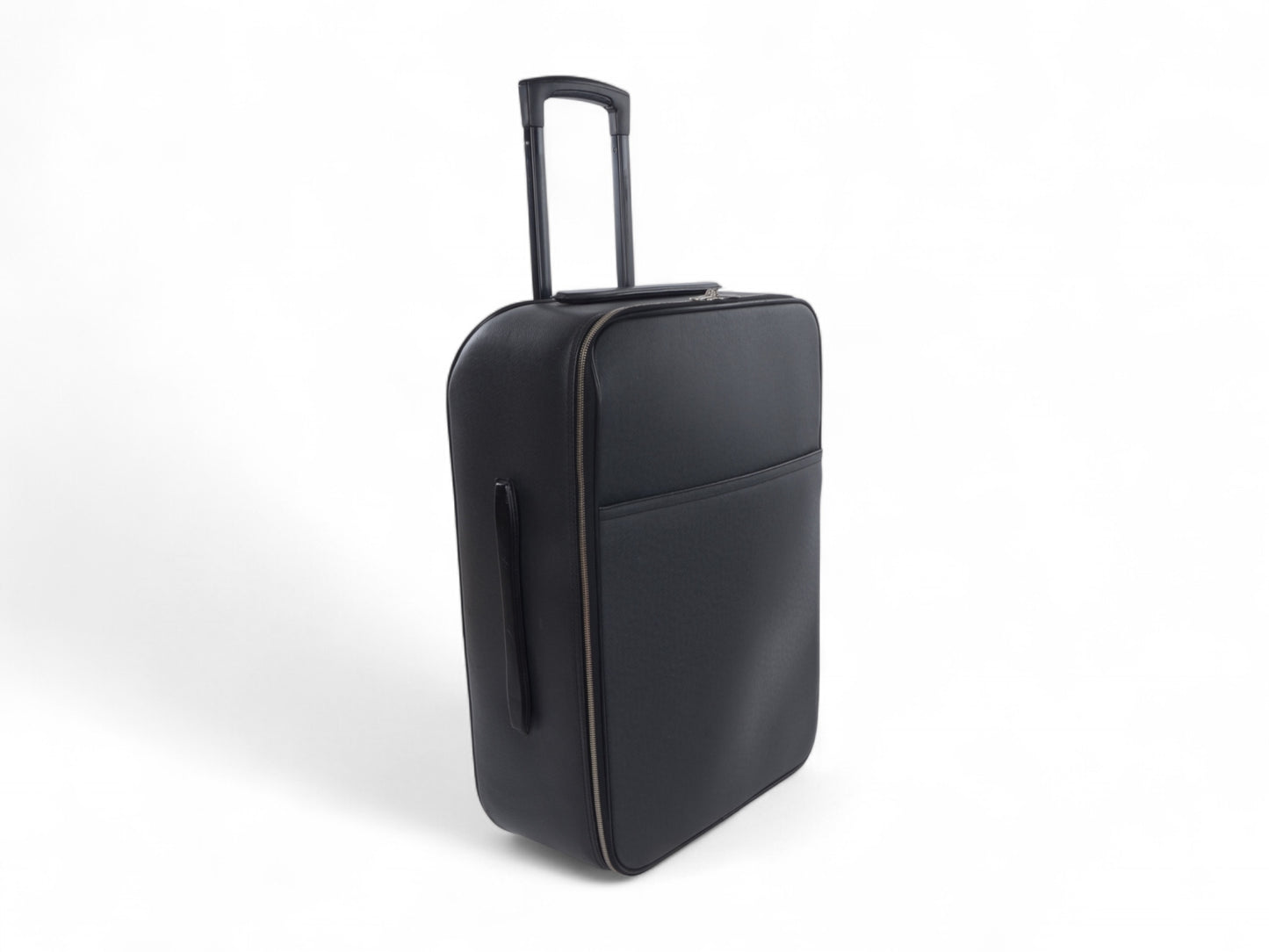 Louis Vuitton Black Taiga Leather Pégase 55 Rolling Travel Luggage Bag Suitcase Carry