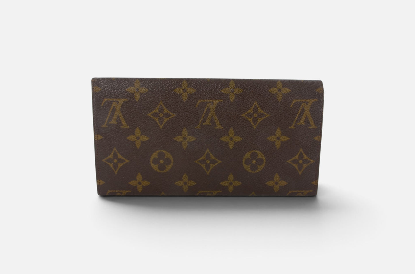 Louis Vuitton Pochette Porte-monnaie Monogram Wallet Vintage Leather Canvas Brown Crossbody Bag Designer Classic Authentic