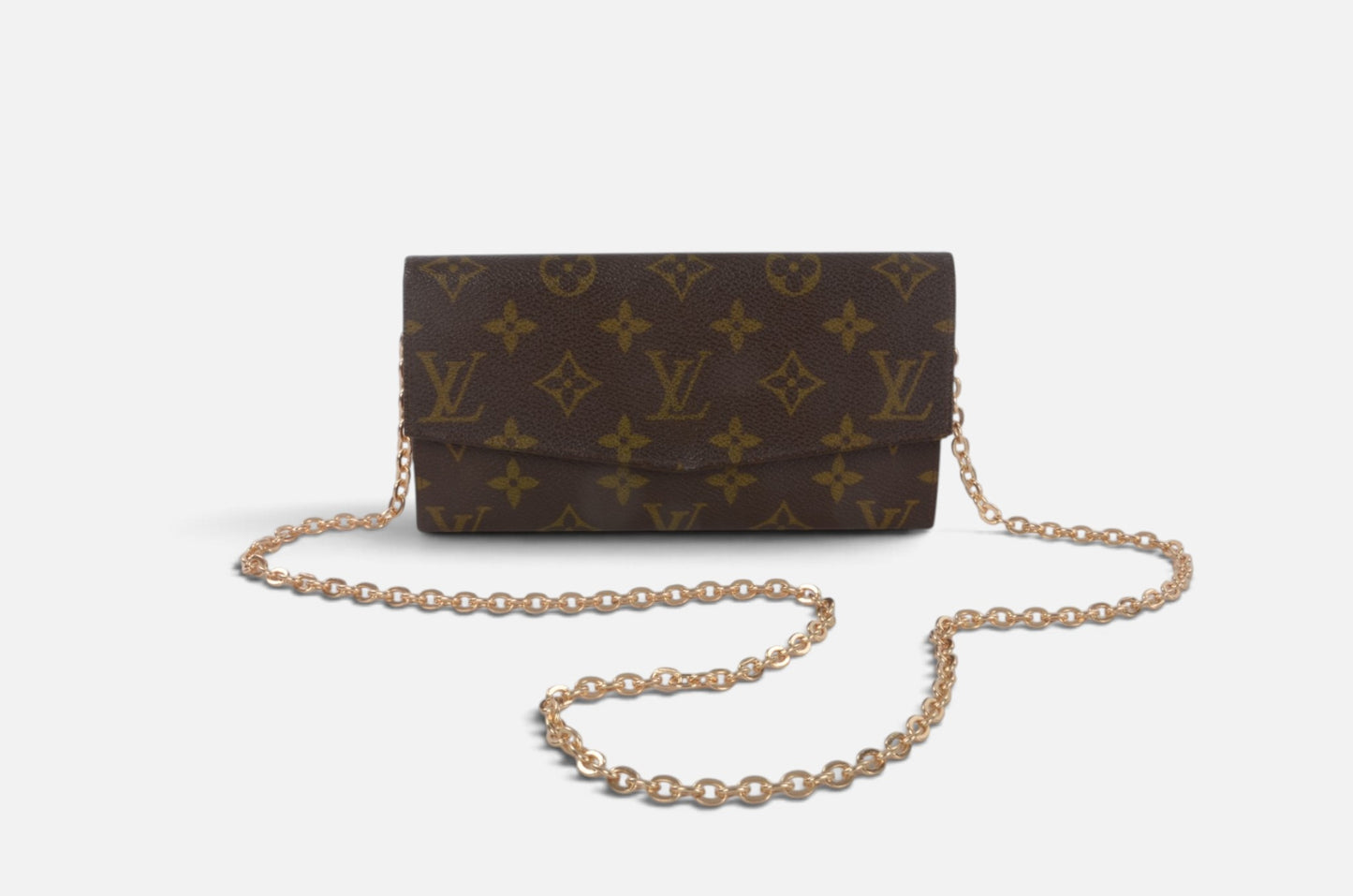 Louis Vuitton Pochette Porte-monnaie Monogram Wallet Vintage Leather Canvas Brown Crossbody Bag Designer Classic Authentic