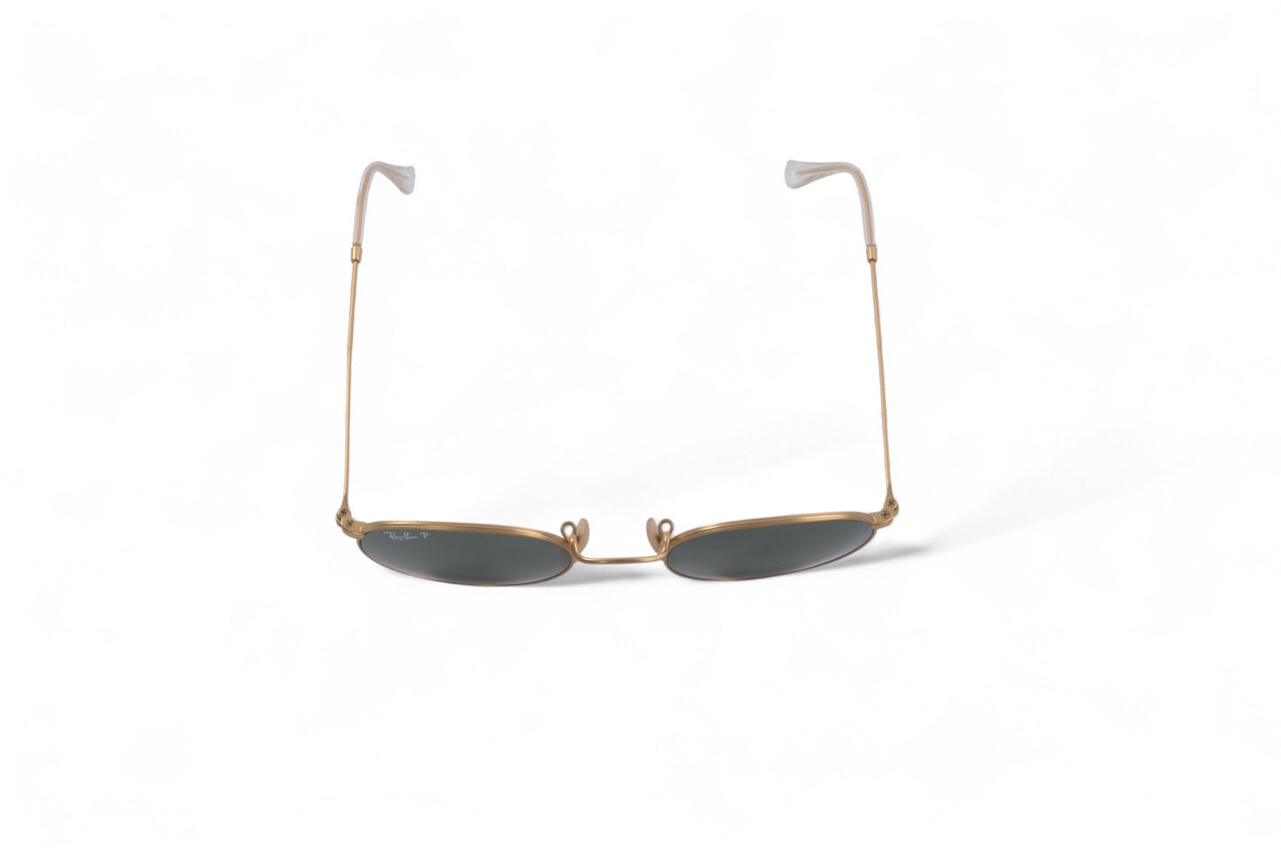 Ray-Ban Rayban Round Metal Sunglasses Glasses Logo Polarized Women's Gold Designer Classic