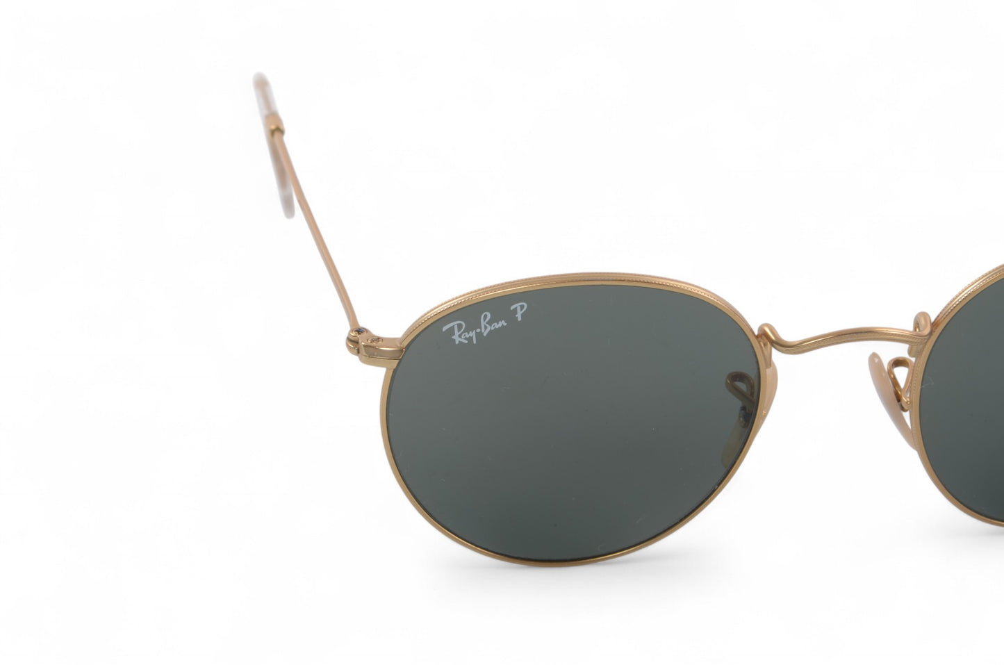 Ray-Ban Rayban Round Metal Sunglasses Glasses Logo Polarized Women's Gold Designer Classic