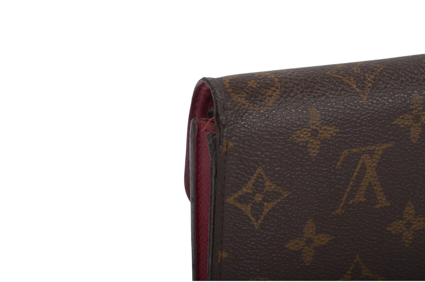 Louis Vuitton Emily Monogram Long Wallet Portefeuille Vintage Leather Canvas Brown Crossbody Bag