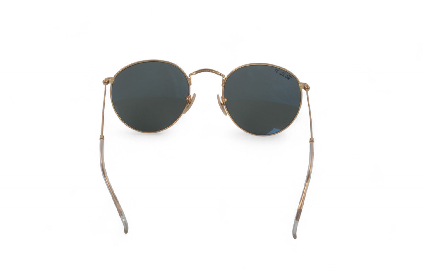 Ray-Ban Rayban Round Metal Sunglasses Glasses Logo Polarized Women's Gold Designer Classic