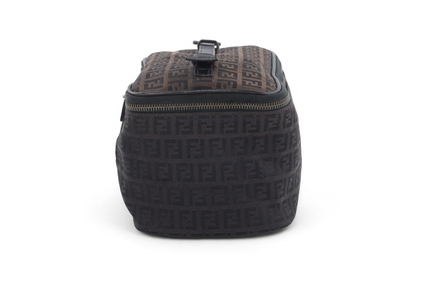 Fendi Zucca Toiletry Make up bag Pouch Canvas Clutch Vintage Monogram Designer Classic Authentic