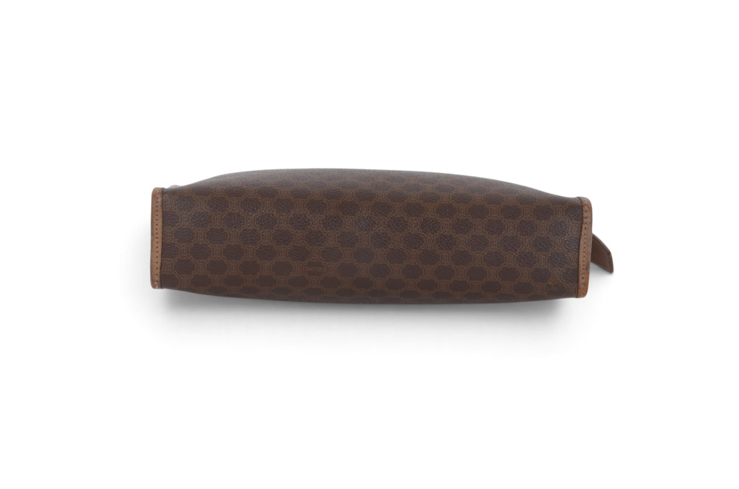 Celine Vintage Triomphe Clutch Bag Evening Bag Pouch Make Up Vanity Toiletry Monogram Canvas Designer Classic