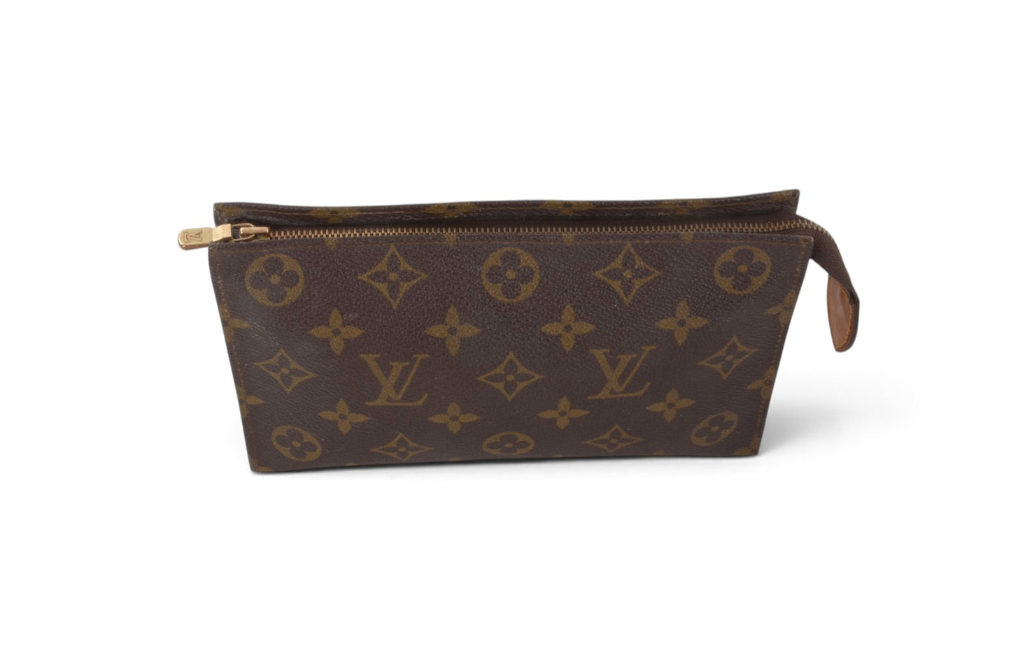 Louis Vuitton Pochette Toilette 19 Pouch Clutch Makeup Toilet Bag Monogram Vintage