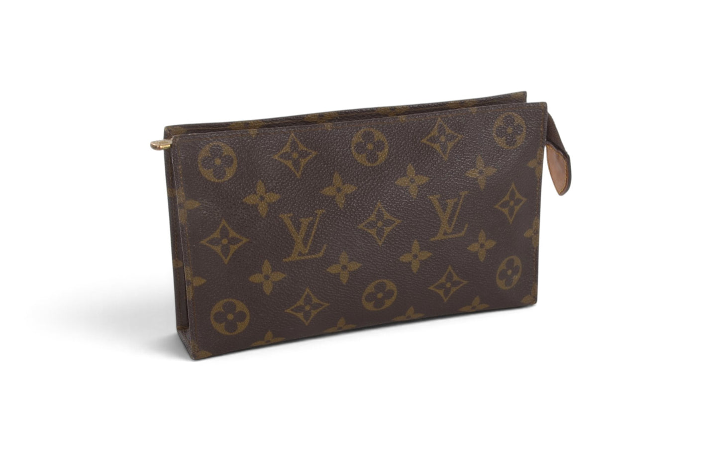 Louis Vuitton Pochette Toilette 19 Pouch Clutch Makeup Toilet Bag Monogram Vintage