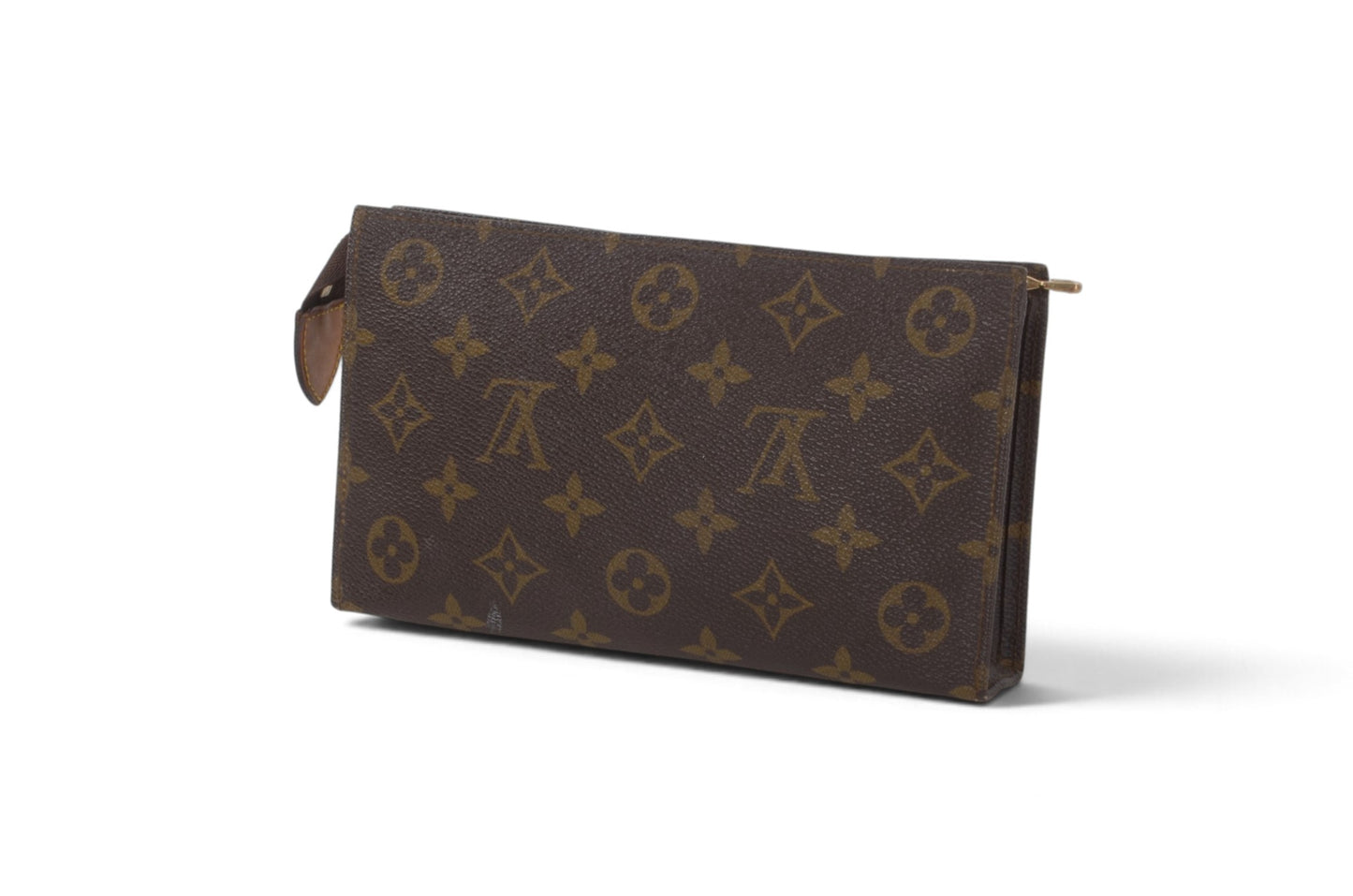 Louis Vuitton Pochette Toilette 19 Pouch Clutch Makeup Toilet Bag Monogram Vintage