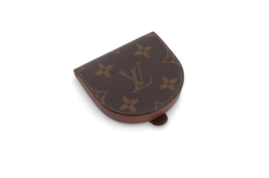 Louis Vuitton Monnaie Cubetto Coin Purse Case Pouch Monogram Canvas Wallet